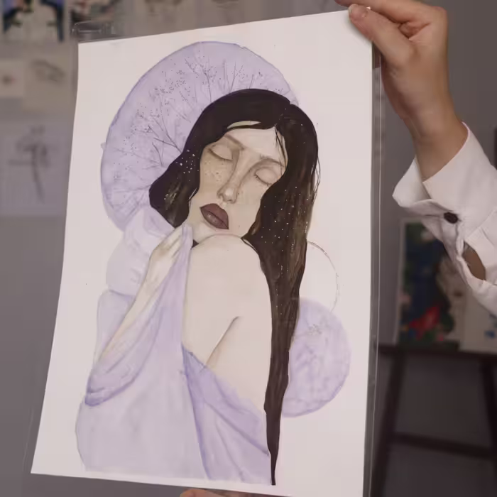 تابلو آبرنگی لمینت شده