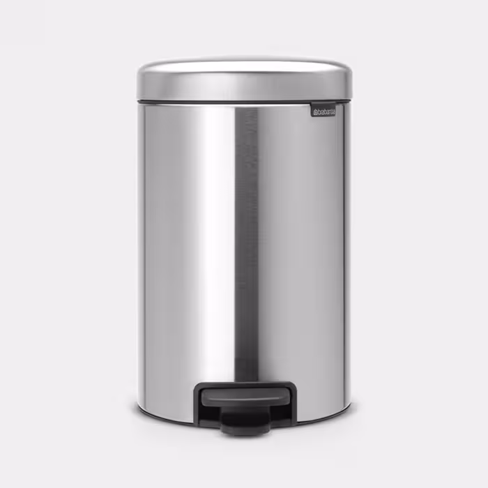 سطل زباله 12 لیتر استیل مات برابانتیا | Brabantia NEWICON PEDAL BIN