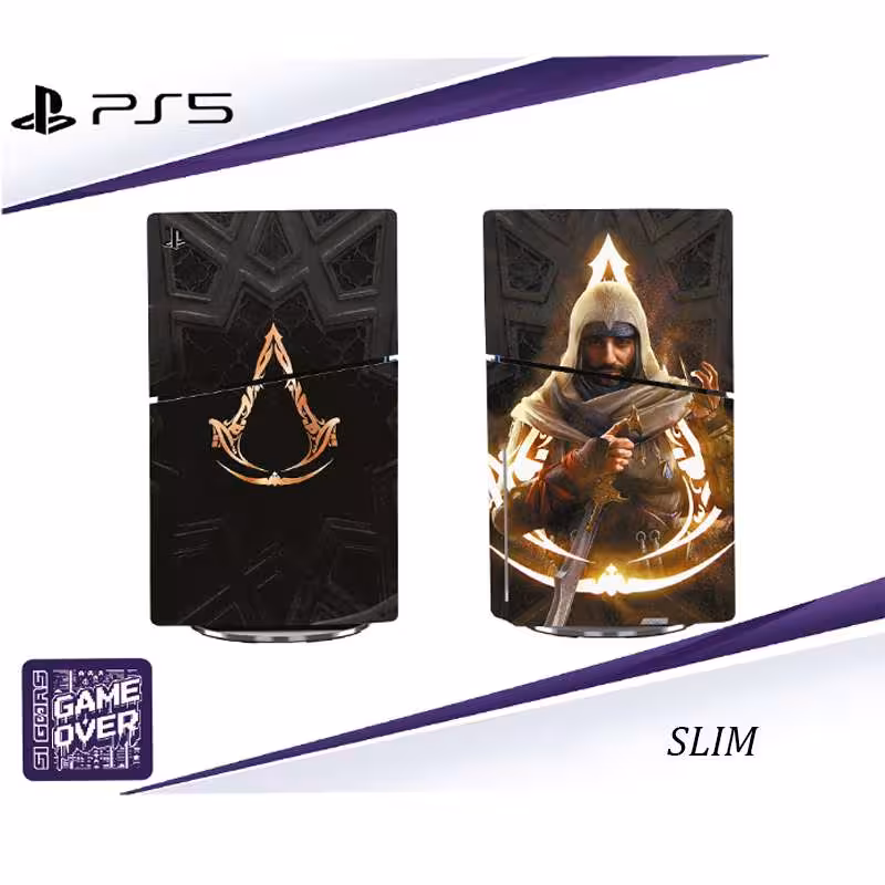 برچسب کنسول PS5 SLIM (GO) طرح Assassins Creed