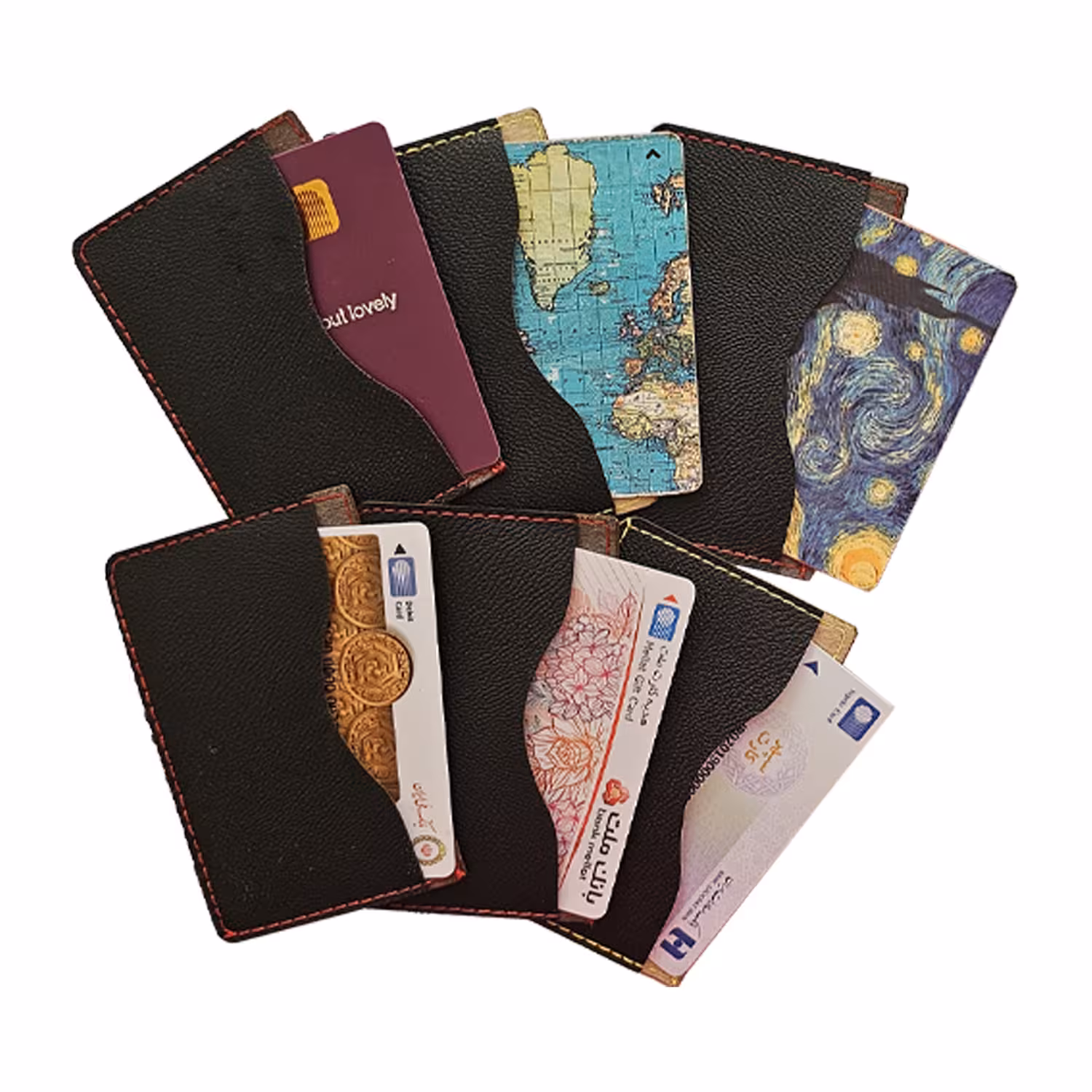 جا کارتی چرم مصنوعی مشکی