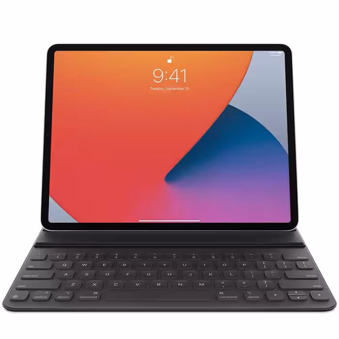 اسمارت کیبورد Folio اپل مخصوص آیپد پرو 12.9 اینچ نسل پنجم - مشکی - Hiapple.ir