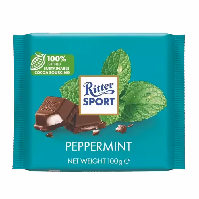شکلات ریتر اسپورت با کرم نعنایی – 100 گرم