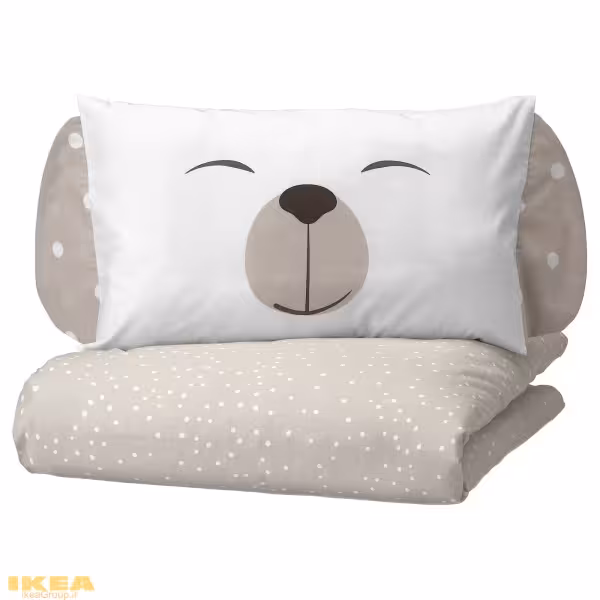سرویس خواب 3 تکه با طرح توله سگ مدل DRÖMSLOTT | برند ایکیا | ارسال 15 الی 20 روز کاری
