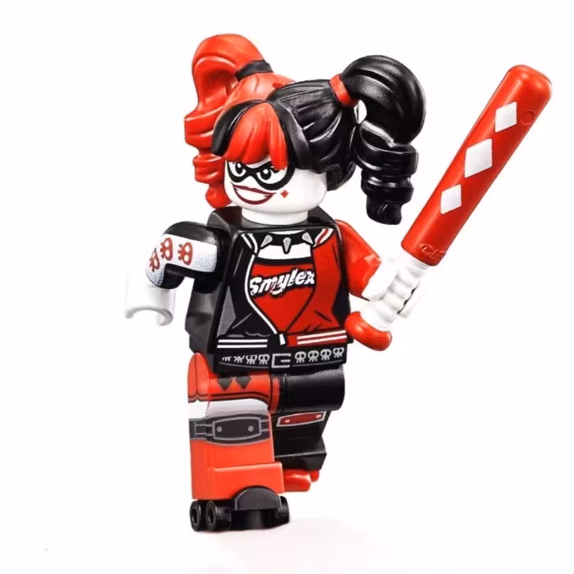 لگو هارلی کویین با باتوم و اسکیت مدل xh551