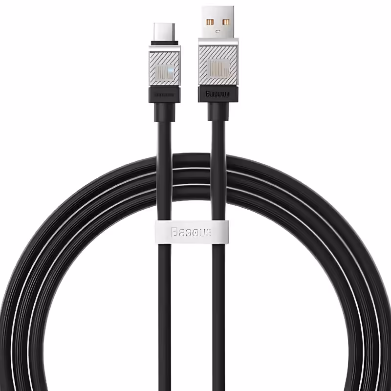 کابل سوپر فست شارژ یو اس بی به تایپ سی 100 وات یک متری بیسوس CAKW000602 CB000046