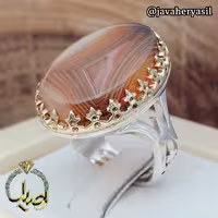 انگشترنقره طرح قلم تاج  برنجی
نگین عقیق سلیمانی اصل و معدنی
