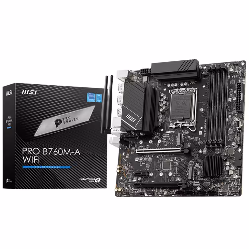 مادربرد ام اس آی مدل Pro B760M-A WIFI DDR5 با سوکت LGA 1700