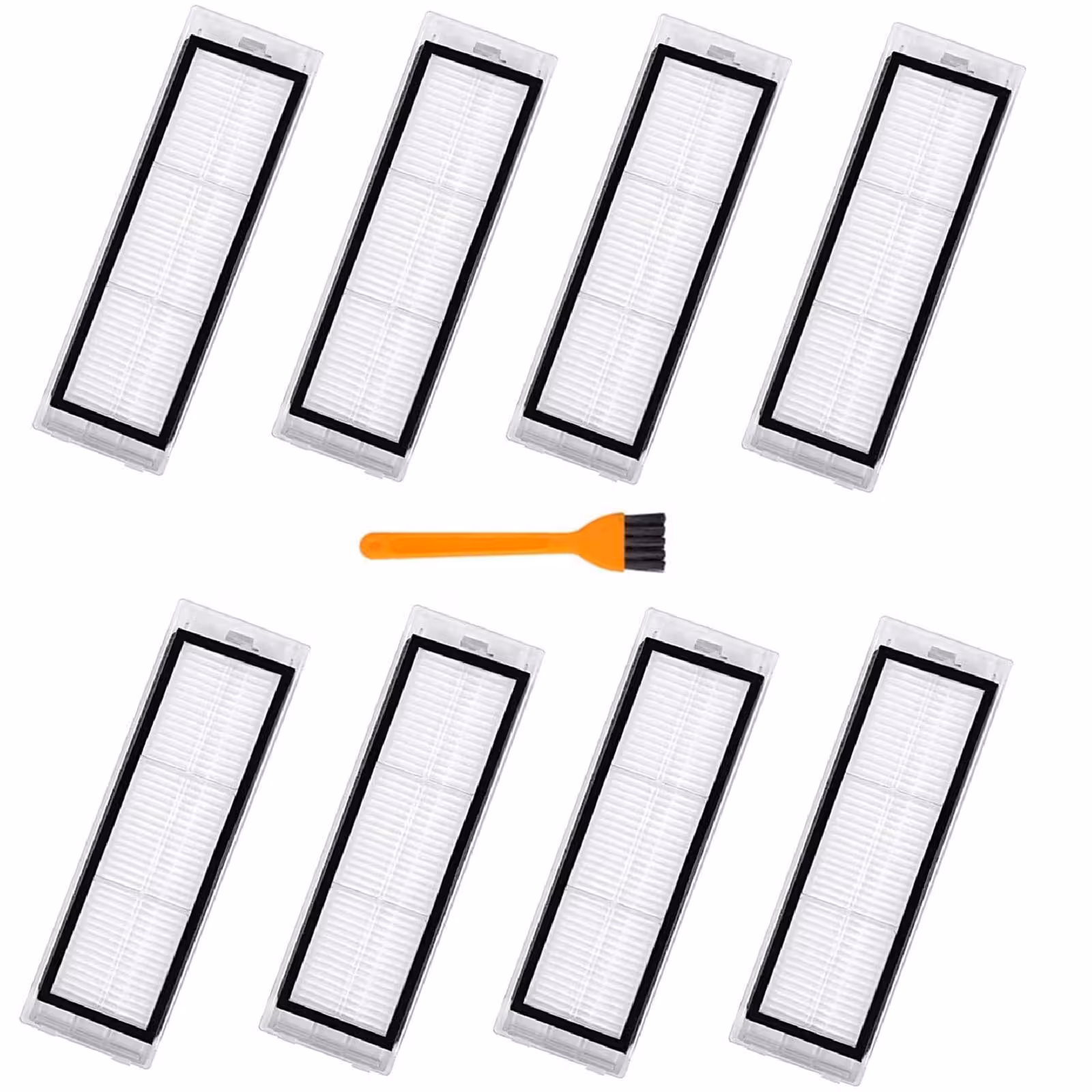 فیلتر 8 عددی جارو رباتیک روبوراک مناسب مدل Roborock S6 Pure, S6, E4,S4 Max, S6 MaxV, S5, S5 Max, S4, E2, E3, E5, E20 E25 E35 S50 S65 Xiaomi Mijia (ارسال 10 الی 15 روز کاری)