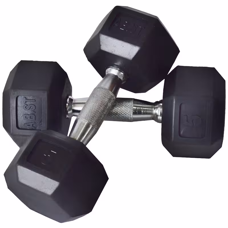 دمبل بدنسازی شش ضلعی 5 کیلوگرمی بسته 2 عددی | کالا مکس