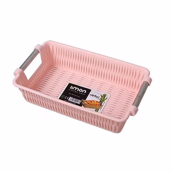 سبد بامبو دسته استیل 3لیمون الوان