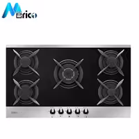 گاز رومیزی کن کد IG8518M پنج شعله شیشه و استیل