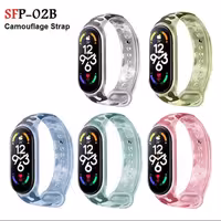 بند شیائومی Mi Band 6 مدل استتار طرح پنج  SFP-02B
