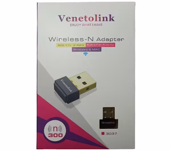 دانگل شبكه USB بدون آنتن VNL N300