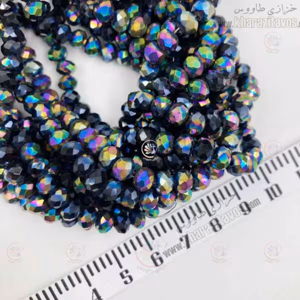 کریستال سنگی سایز 6 ( مشکی متالیک )