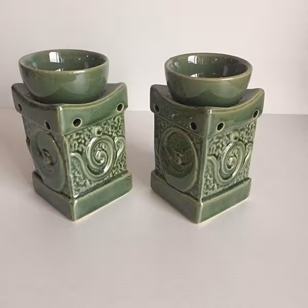 اسانس سوز طرح قوری سبز Green Tea-Pot Oil Burner