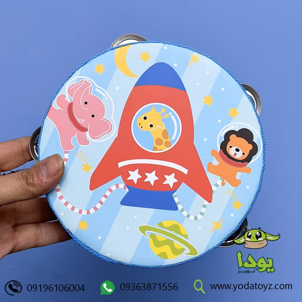 تمبورین کودک یا دایره زنگی برند اسلپ ساند رنگ آبی