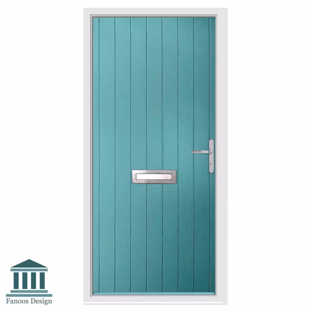 درب دو لت کلاسیک شیشه خور طرح انگلیسی ورودی هال کد 1593