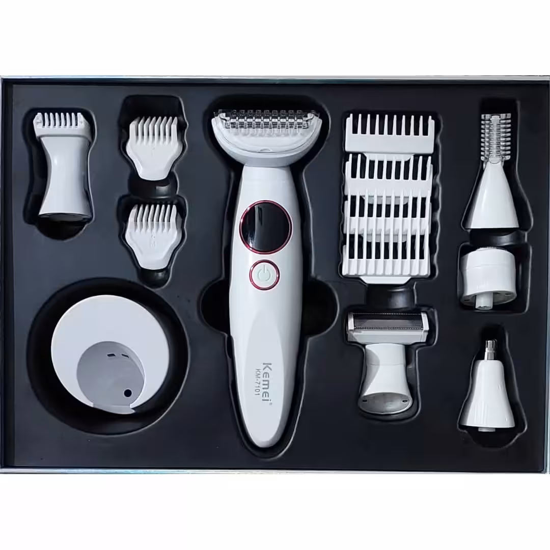 ست اصلاح مو صورت و بدن بانوان کیمی مدل km-7101