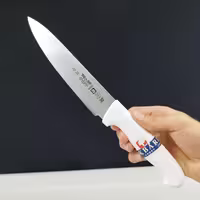 چاقو آشپزخانه اکبری دسته سفید مدل P723 بسته 1 عددی