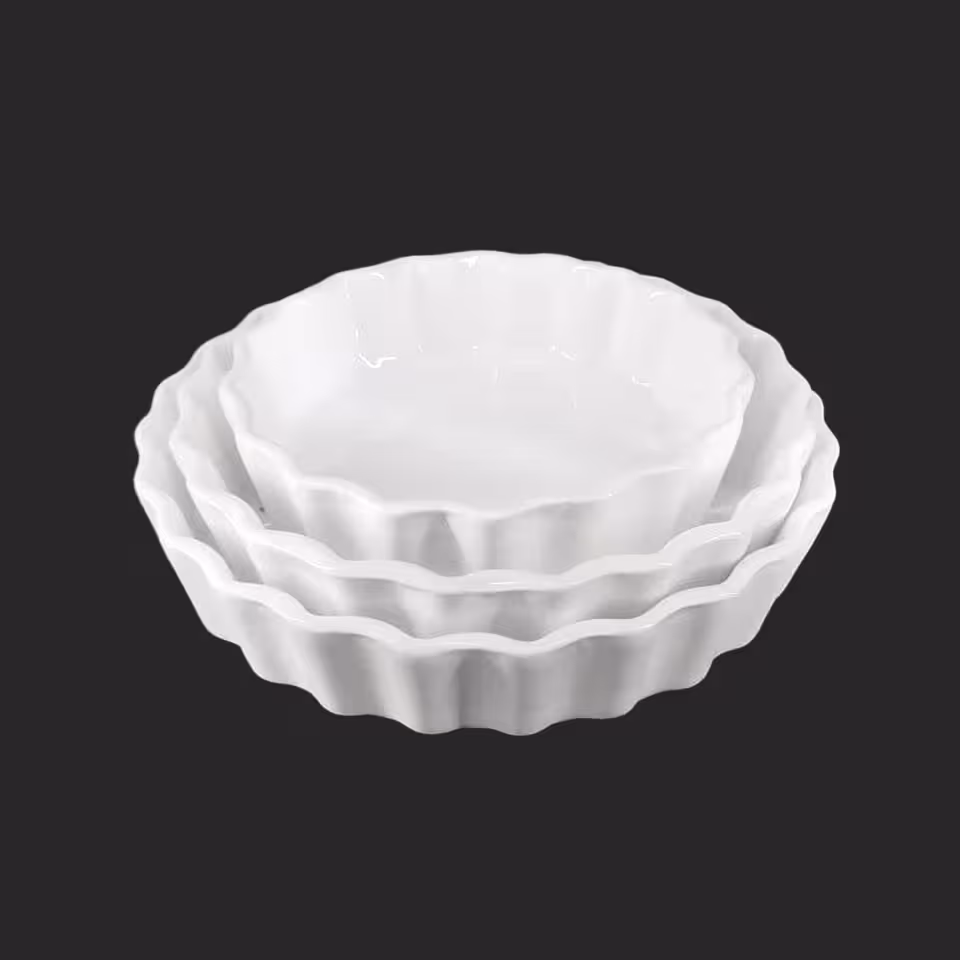 ست تارت سرامیکی گرد سه عددی