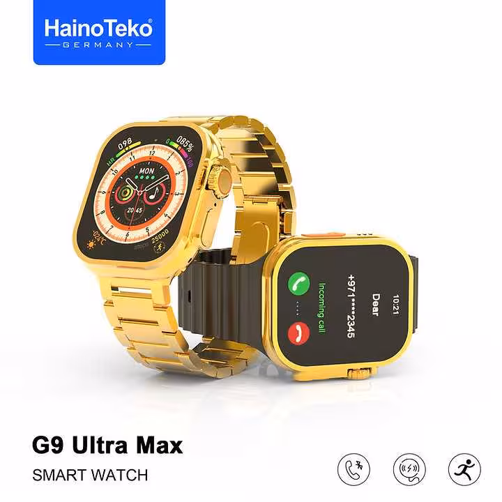 ساعت هوشمند هاینوتکو G9 ULTRA MAX طلایی دو بند مدل | Haino Teko smart watch