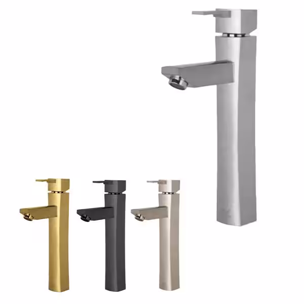 شیر روشویی پایه بلند شاهین مدل روشا