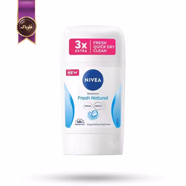 مام استیک ضد تعریق زنانه نیوا Nivea مدل طبیعی و تازه Fresh Natural حجم 50 میلی‌ لیتر (اورجینال)