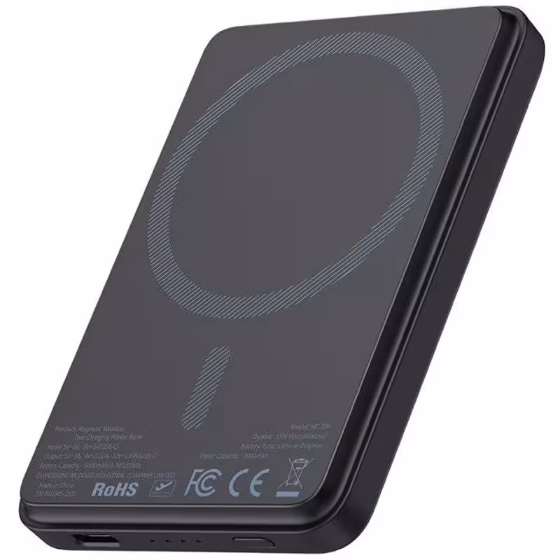 پاور بانک بی سیم فست شارژ 5000 مک دودو Mcdodo MC-395 PD 15W