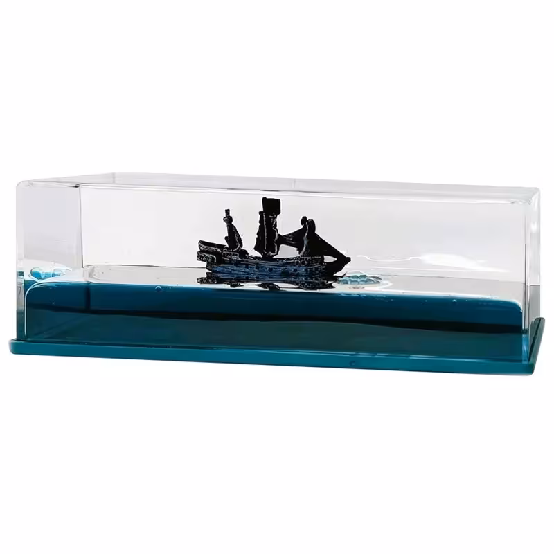 بطری دکوری مدل کشتی معلق غرق نشو