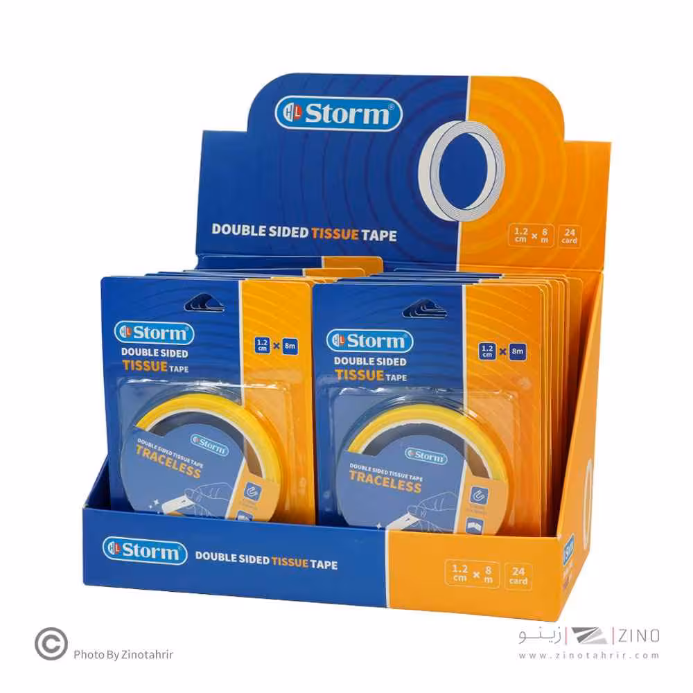 چسب دوطرفه1/2 پوست پیازی 8متری استورم کدHL-102339