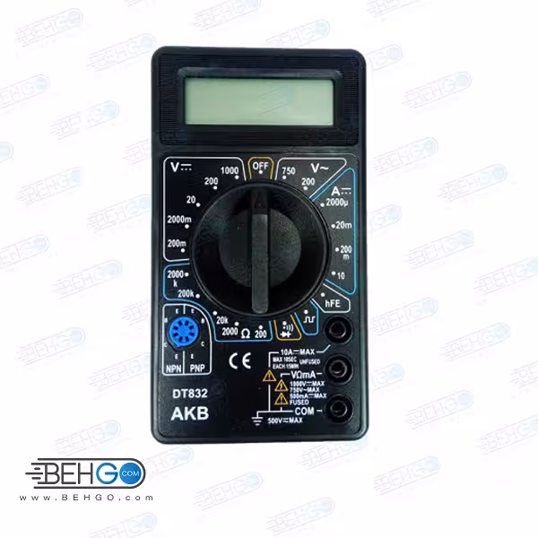 مولتی متر دیجیتال مدل DT832