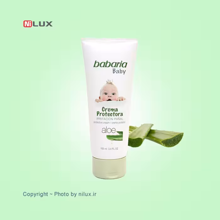 کرم محافظ پوست کودک باباریا مدل Aloe حجم 100 میلی لیتر