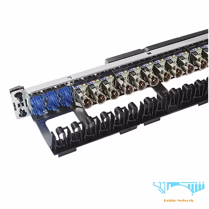 پچ پنل 24 پورت Cat6 SFTP لگراند 33563Legrand Cat6 STP Loaded 24 Port Patch Panel 335 63