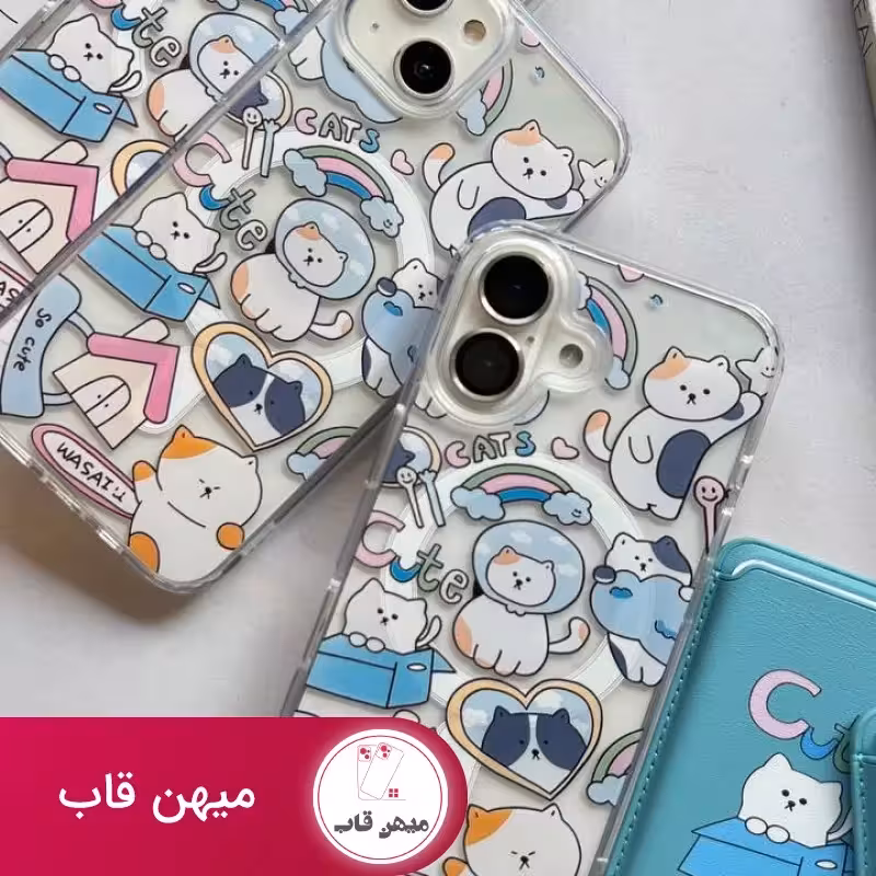 قاب گوشی cute cat دخترانه - کد (133834)