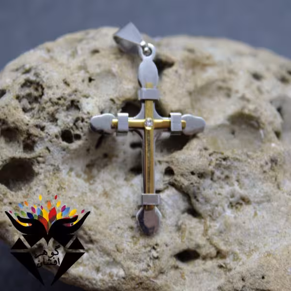 گردنبند صلیب استیل کد G_1018B