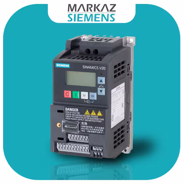 اینورتر تک فاز زیمنس V20 توان 0٫75 کیلووات 6SL3210-5bb17-5uv1