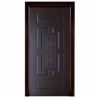 درب اتاق خواب رویه pvc برجسته قهوه ای کد 1009