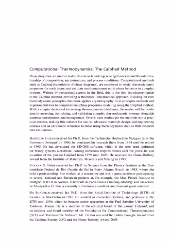 خرید و دانلود نسخه کامل کتاب Computational thermodynamics : the CALPHAD method