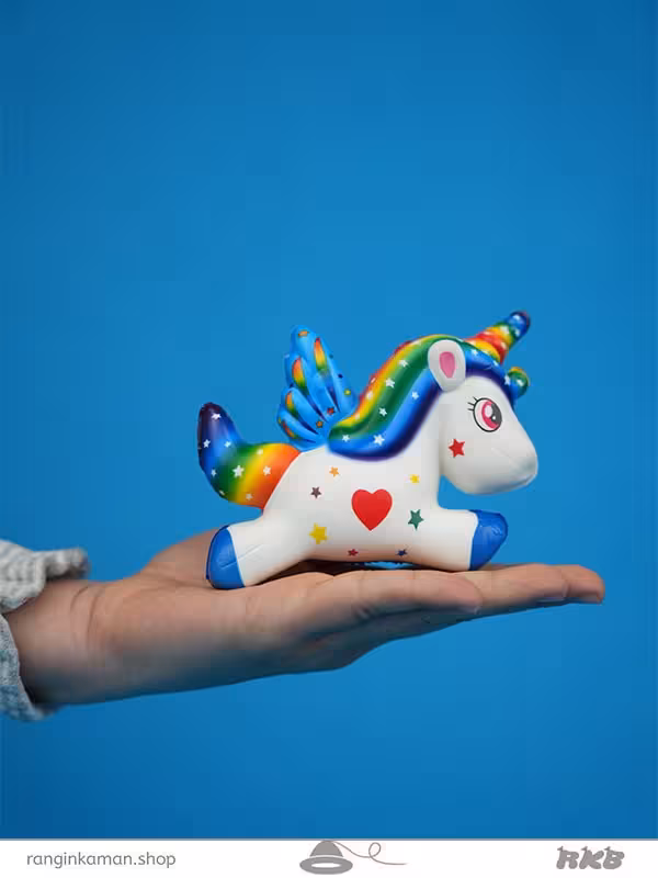 اسکویشی یونیکورن بالدار Winged Unicorn Squishy