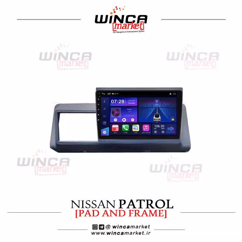 مانیتور اندروید نیسان پاترول برند وینکا WINCA سری S500  پلاس مدل YH855