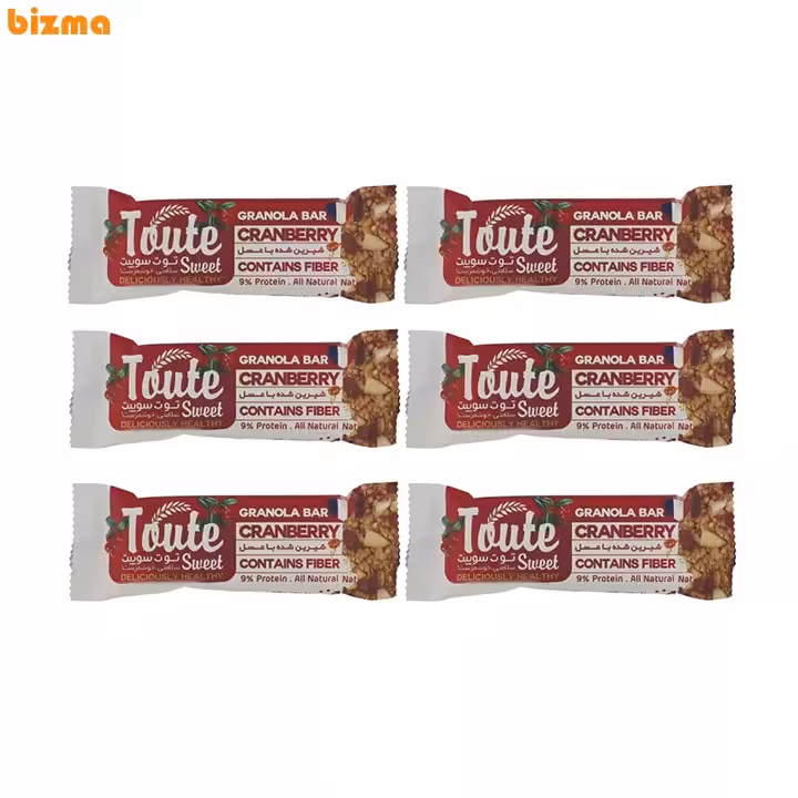 گرانولا بار با جو پرک با کرنبری توت سوییت – 3 عددی