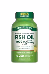 سافت ژل روغن ماهی با طعم لیمو Nature's Truth - بسته 250 عددی