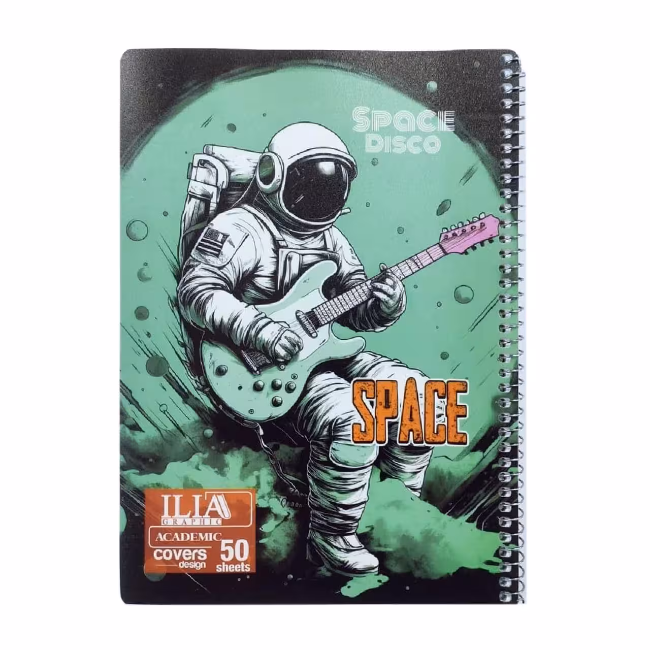 دفتر سیمی ایلیا طرح فضانورد 50 برگ
