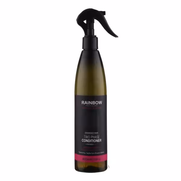 اسپری دوفاز بدون سولفات Rainbow  حاوی روغن آرگان و کرایتن Argan & keratin حجم 400 میل