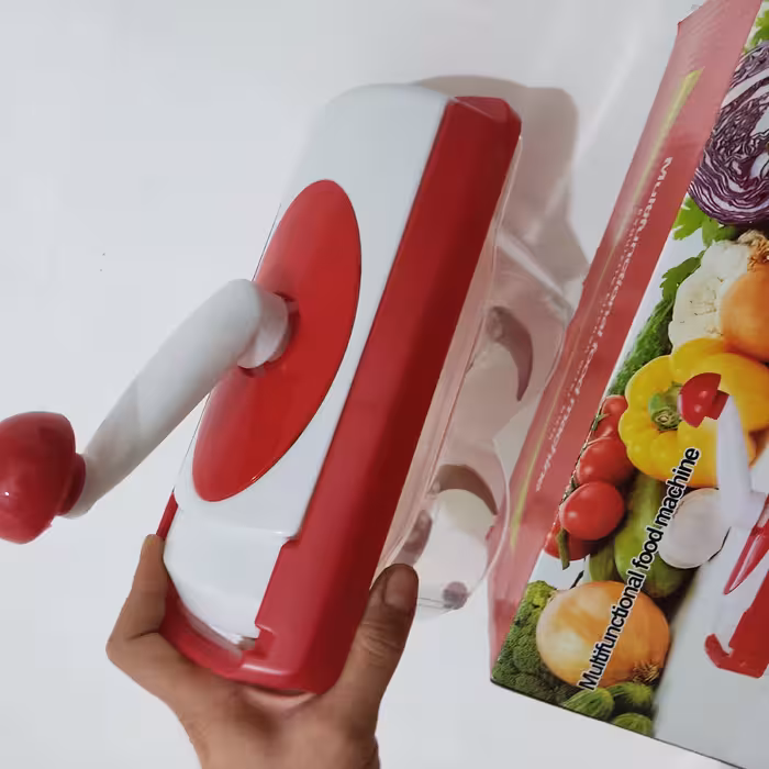 خرد کن دستی  شش تیغ  دو قالب جدا مخصوص سالاد حجم 600گرمی 