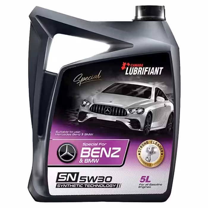 روغن موتور لوبریفنت کانادا مدل بنز و بی ام و SN حجم 5 لیتر (5W-30)