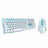 ست گیمینگ رایکو مدل T28 کد 2024-WHITE BLUE | کالا مکس
