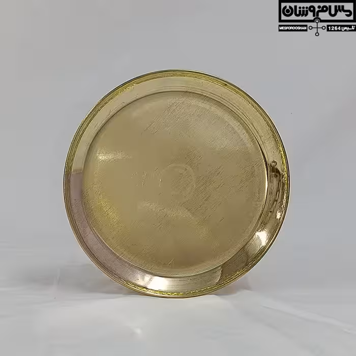 بشقاب قلمزنی برنجی خام مدل هانی