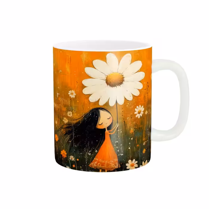 ماگ پاد آفرین طرح دخترک کد 4711