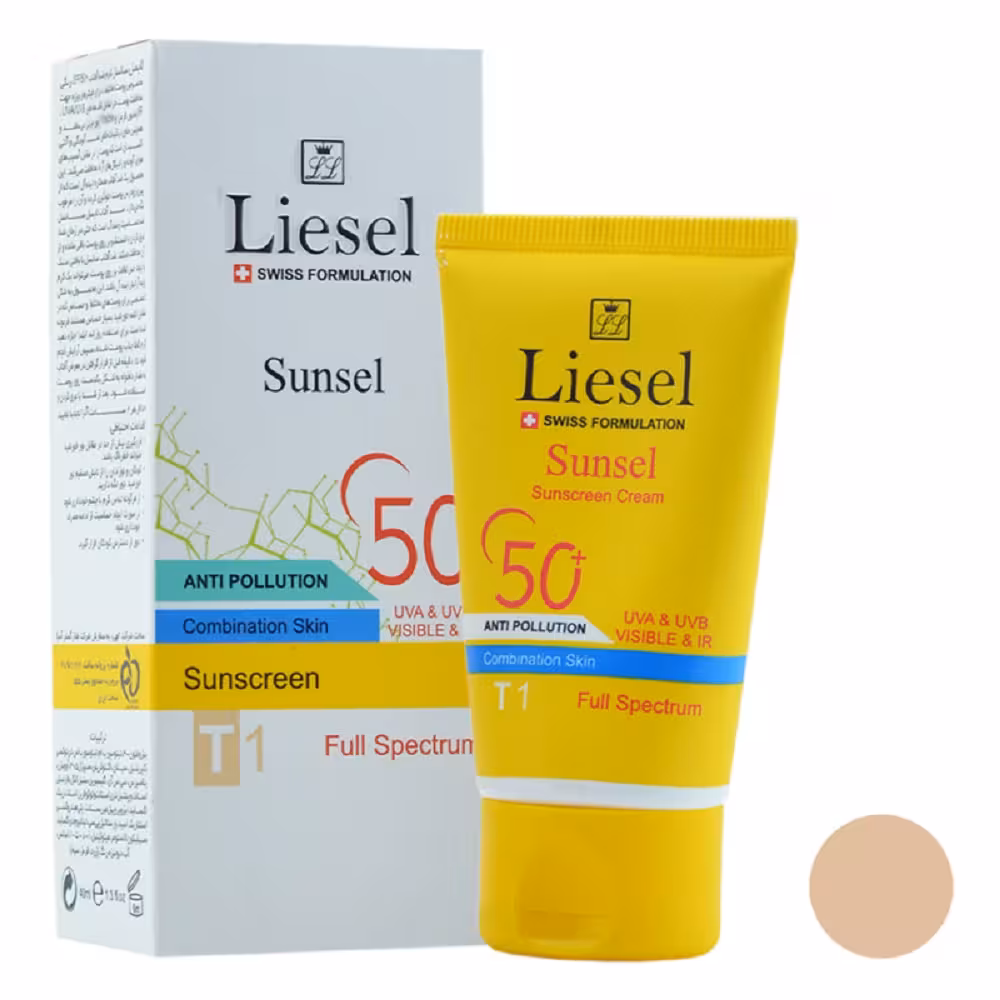 کرم ضد آفتاب SPF50 رنگی مخصوص پوست مختلط T1